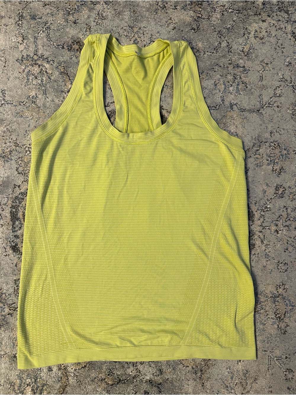 Athleta Neon Yellow Racerback Performance Tank - Picture 1 of 4